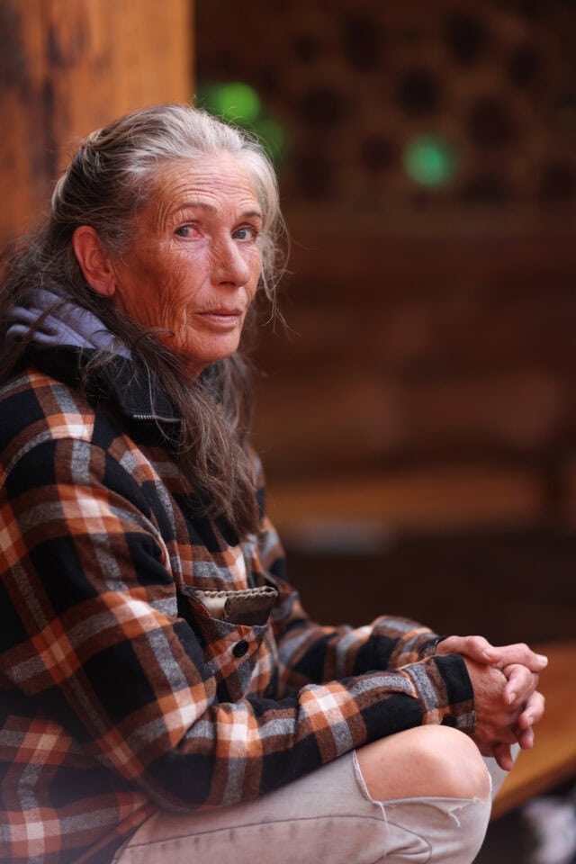 Portrait of Vera, shot during a meditation retreat © enzo dal verme